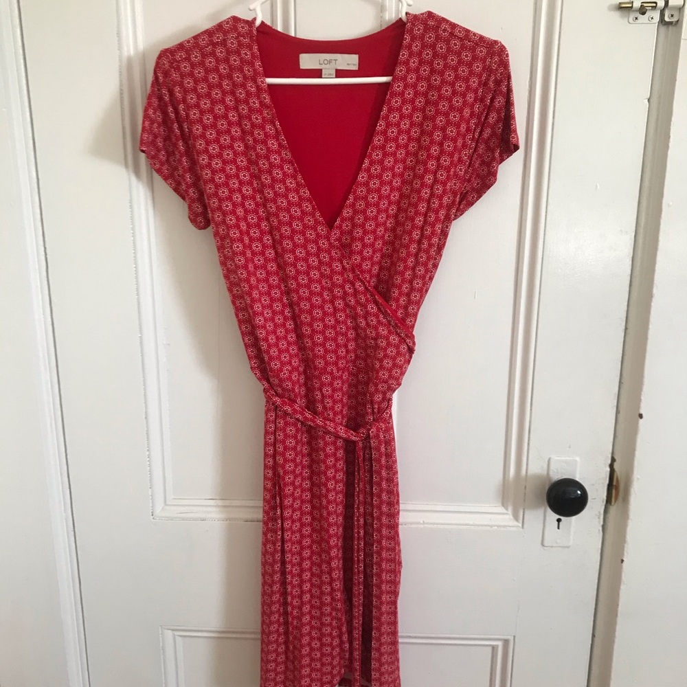 Loft wrap dress, never worn!